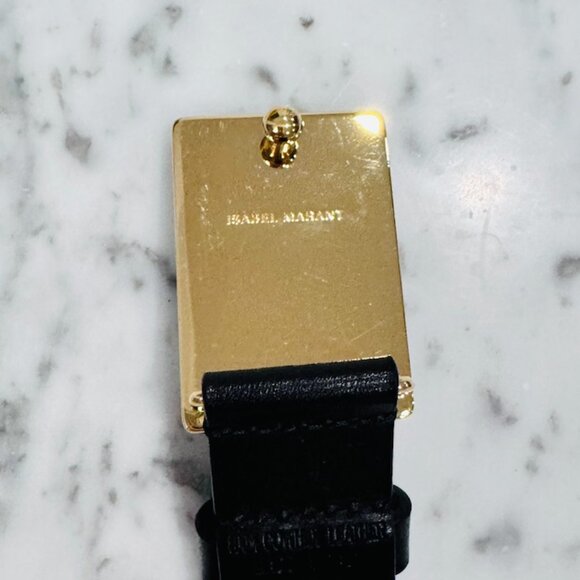 Isabel Marant Leather Buckle Belt Size 70 Brand New - Picture 9 of 9